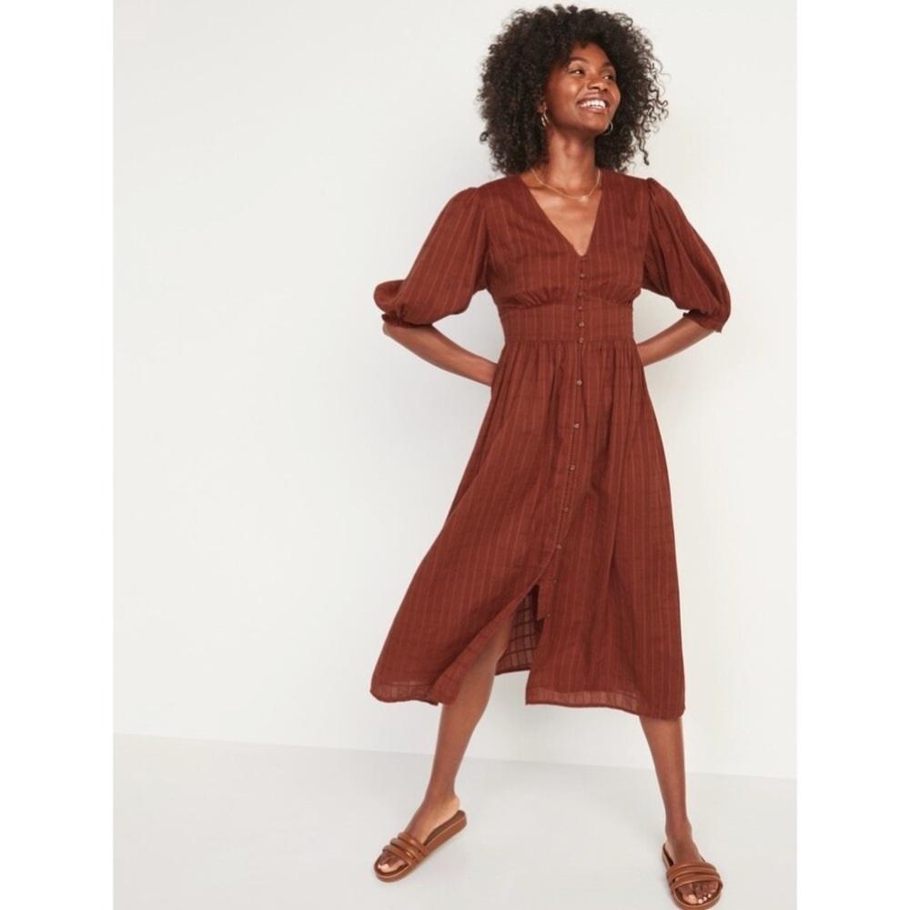 Old Navy Fit and Flare Dobby Dress XXL